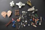 Group of Vintage Star Wars Kenner Action Figure Accessories and Parts.