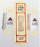 Lot of (3) Vintage Local Advertising Allis-Chalmers Thermometers.