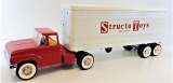 Vintage Structo Toys Live Action Cab & Trailer.