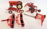 Lot of (6) Vintage Tru-Scale International Harvester Farm Toys.