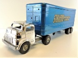 Vintage Structo Trans Continental Express Semi Truck & Trailer.