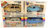 Lot of (4) Burago Die-Cast Metal Model Vehicles.