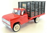 Vintage Structo Double H Red Livestock Truck.