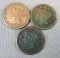 Lot of 3 Large Cents.