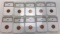 Lot of 10 PCI Certified Lincoln Wheat Cents