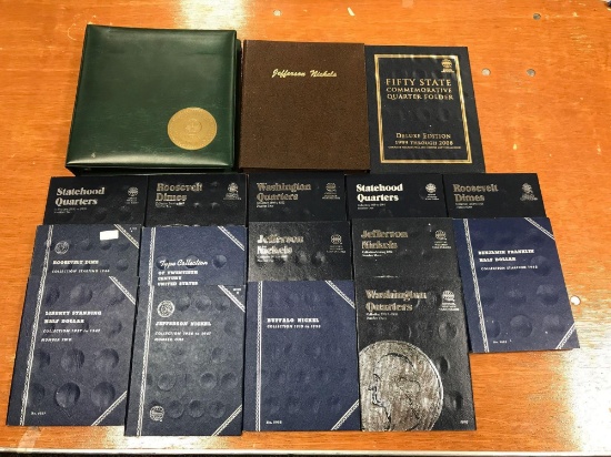 Lot of 17 Empty Coin Albums.