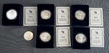 lot of 6 American silver eagles.