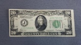 1934 $20 Federal Reserve Note Kansas City Missouri