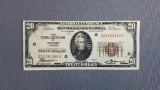 1929 $20 Federal Reserve Bank Chicago Illinois