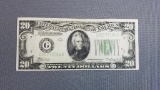 1934a $20 Federal Reserve Note Chicago Illinois