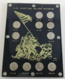 U.S. Wartime Jefferson Silver Nickels 1942-1945