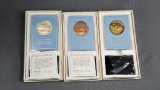 Lot of 3 Franklin Mint Columbia Space Shuttle Silver & Bronze