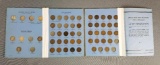 Lot of 44 Indian Head Cents in Whitman Folder.