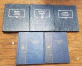 Lot of 5 empty Whitman coin albums