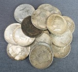 Lot of 18 1964 Kennedy Half Dollars.
