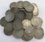 Lot of 40 Liberty Nickels.