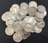 Lot of 40 Buffalo Nickels