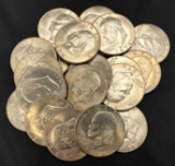 Lot of 20 1974 D Eisenhower Dollars.