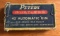 Partially full box of peters 45 automatic rim antique ammunition