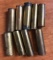 Group of nine antique brass shotgun casings