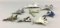 Group of 8 Die-cast fighter airplanes