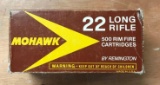 6 full boxes of mohawk 22 Long rifle ammunition