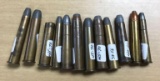 Group of 12 vintage rifle cartridges