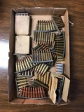 Group of military ammunition on stripper clips