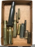 Group of vintage Military artillery shells