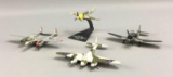 Group of 4 Die-cast fighter and bomber airplanes