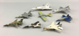 Group of 8 Die-cast fighter airplanes