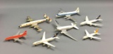 Group of 7 Die-cast passenger airplanes