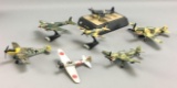 Group of 7 Die-cast German fighters and more