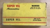 Partial Super Vel 380 ACP vintage ammunition