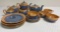 Blue and Gold Iridescent Tea Set Nippon