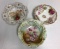 3 Floral China Bowls