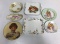 Vintage Hand Painted Plate Group