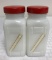 Vintage Milk Glass Spice Jars