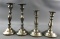 Group of Pewter Candlesticks