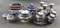 Group of Vintage Blue and White Kitchen Accessories
