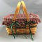 Longaberger 1993 Christmas basket with liners