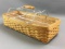 Longaberger 2004 rectangular tool carrier basket