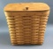 Longaberger 1992 flip top basket