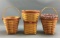 Group of 2 Longaberger 1996 and 1998 baskets