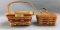 Group of 2 Longaberger 1993 and 1994 baskets