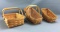 Group of 3 Longaberger 1994 and 1996 baskets
