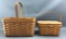 Group of 2 Longaberger 1991 and 1992 baskets