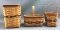 Group of 3 Longaberger 1992, 1994 and 1995 baskets