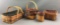 Group of 4 Longaberger 1991, 92, 93 and 96 baskets