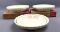 Group of 3 Longaberger pottery pie plates